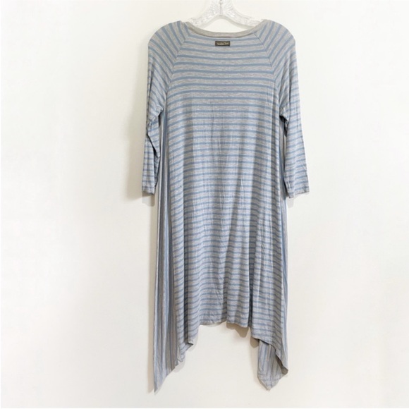 Matilda Jane Her Majesty dress blue gray Once Upon a Time striped asymmetrical - Picture 9 of 9